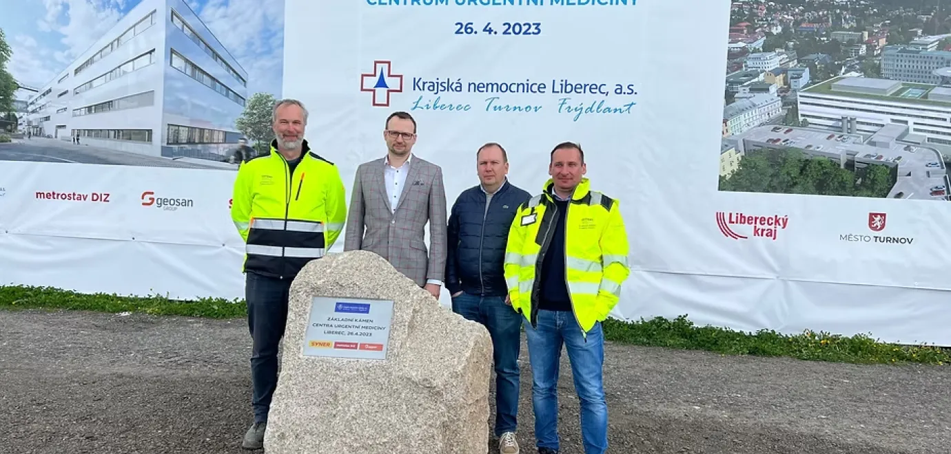 Poklepání na základní kámen Krajské nemocnice Liberec
