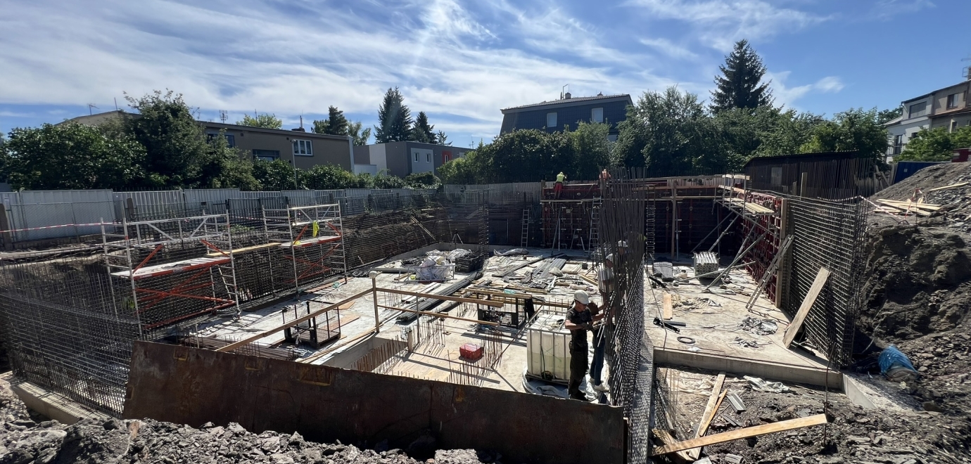 Viladomy Voborského ve výstavbě