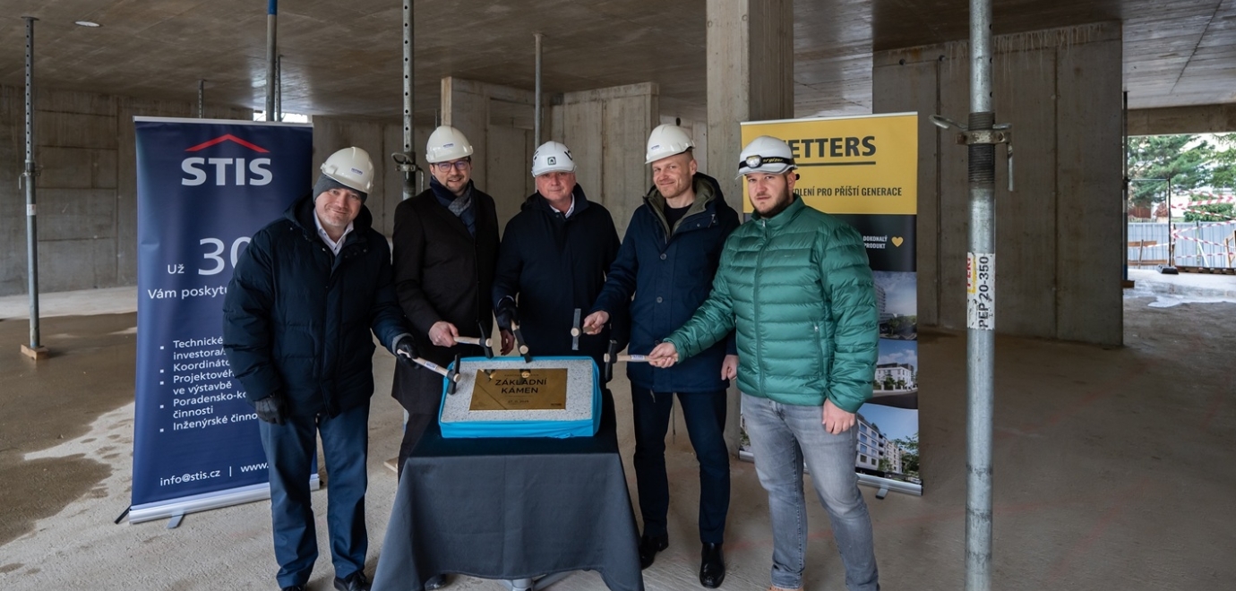 Poklepali jsme na základní kámen našeho rezidenčního projektu Panorama Braník