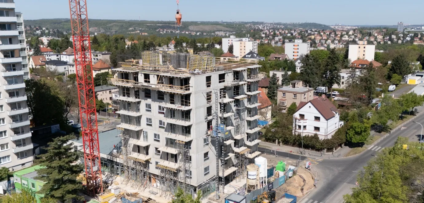První interiérové práce v projektu Panorama Braník